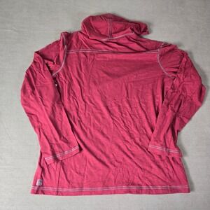 Ecoths Jameson Hoodie Mens Red Long Sleeve T-shirt Lightweight Organic Sample‎